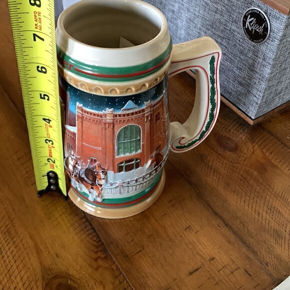 1997 Budweiser Beer 3D Stein HOME FOR THE HOLIDAYS Clydesdales Christmas Mug - Picture 11 of 11